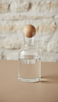 Glass Carafe with Oak Stopper