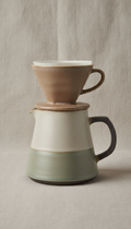 Ceramic pour-over coffee set
